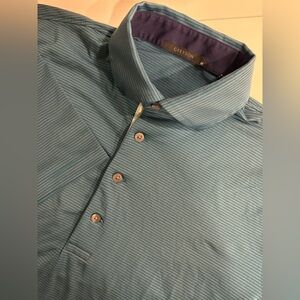 Greyson Golf Polo, Striped, Performance Casual, Classy Breathable